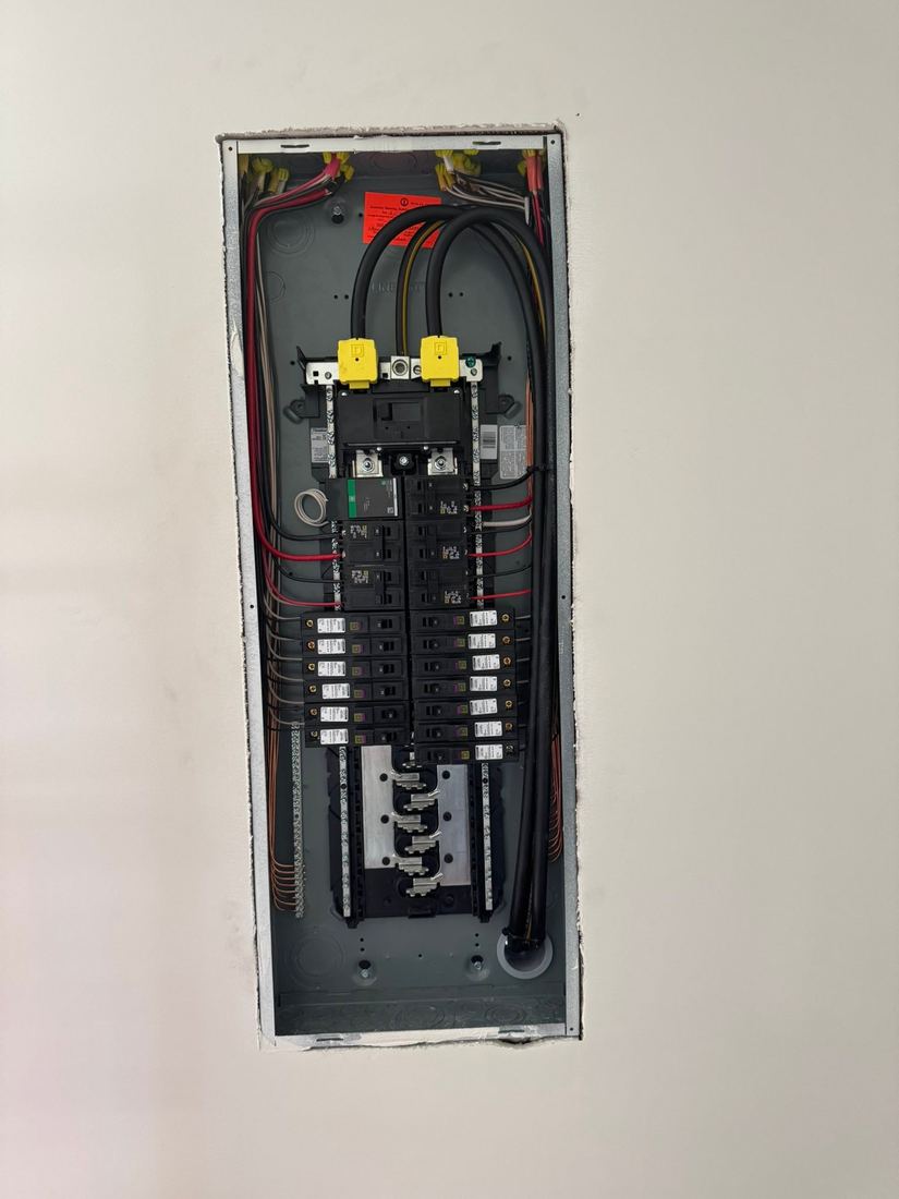 Finished 200A Square D panel